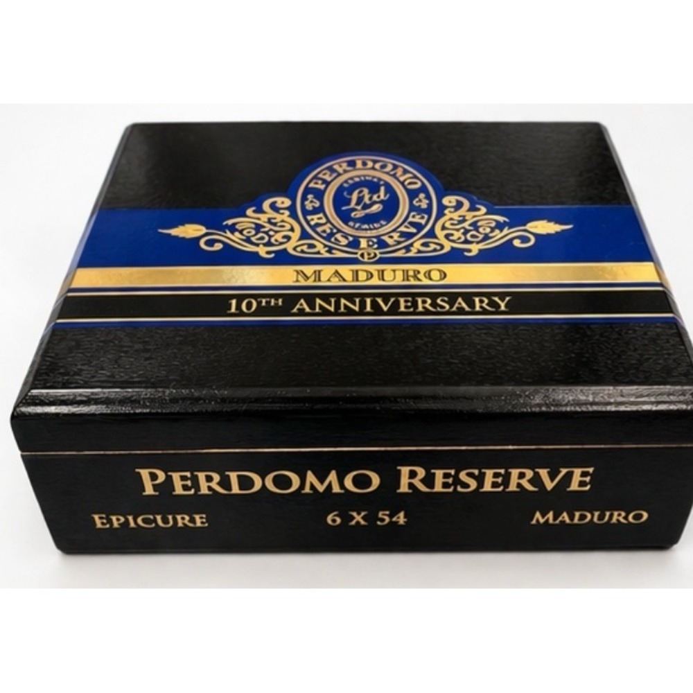 Perdomo Reserve Maduro Empty Cigar Box 10th Anniversary‎ Epicure 6x54 Wood